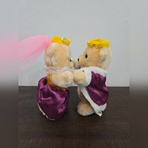 Vintage 1990 Shilla Prince and Princess Plush